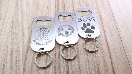 Stainless steel bottle opener