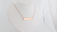 Load image into Gallery viewer, Stainless steel Bar pendant with necklace
