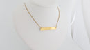 Stainless steel Bar pendant with necklace