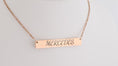 Load image into Gallery viewer, Stainless steel Bar pendant with necklace
