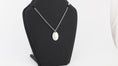 Load image into Gallery viewer, Stainless steel oval pendant with necklace
