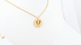 Load image into Gallery viewer, Stainless steel circle pendant with necklace
