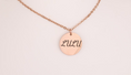 Load image into Gallery viewer, Stainless steel circle pendant with necklace
